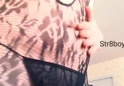 Straight Bottom Boy with Femboy Kink Shows Face and Body for First Time