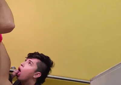 Cruising with Twink From the Building Who Loves to Suck Cock