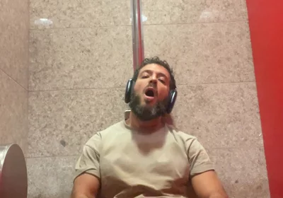 Jerking off in the Airport