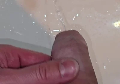 Pissing to the Bathroom Sink