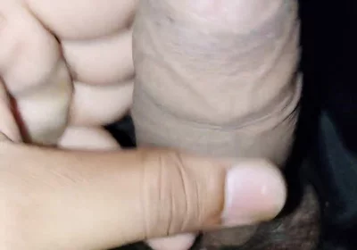 Big Dick Orgasm Cumshot at Night
