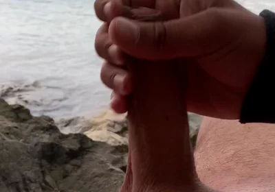 Young Solo Jerk at Lake