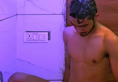 Young Boy Naked Having Fun