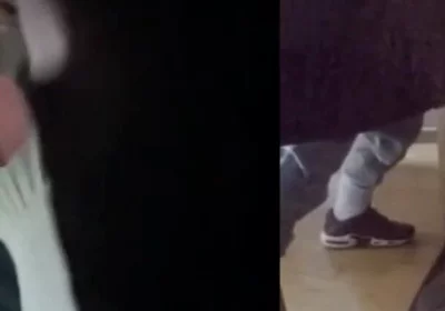 Amateur Boy Ordered to Get on His Knees, Blindfolded, and Pissed in His Mouth Through a Gloryhole