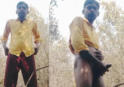 Rajesh Playboy 993 Outdoor Masturbating Big Cock and Cumming. Spanking Butt Stroking Cumshot