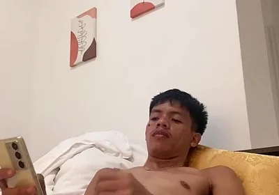 Filipino Twink Gets Hard, Jerking off to Explosive Cumshot