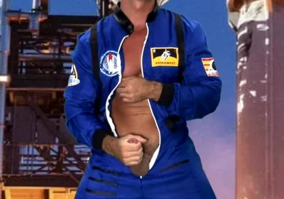 Space Suit Jack off