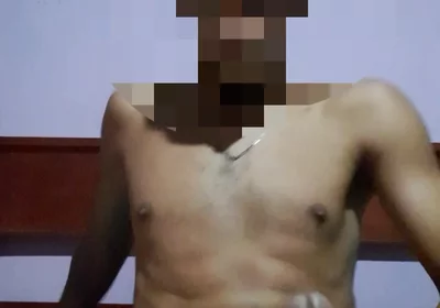 Guy Masturbates Until He Bursts in His Room