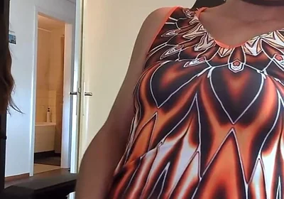 Sissy Jerking off and Eating Her Cum