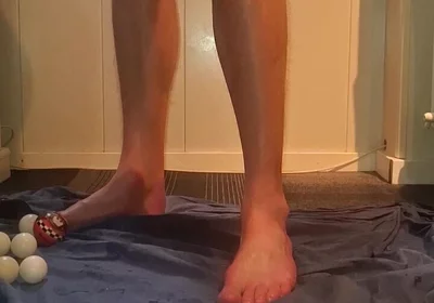 Solo Gay Anal Play - Huge Dildo's, Socks and Balls in Ass
