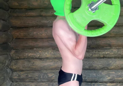 The Sexy Guy Works Out