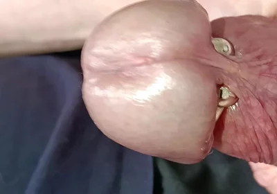 Mature Man's Veined Cock Masturbation