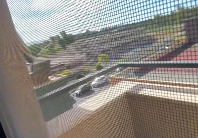 Too Cum From Balcony Almost Caught by Neighbors