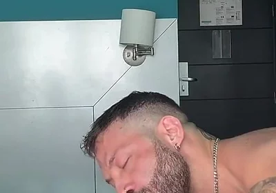 Muscle Bottom Takes Big White Monster Cock Deep