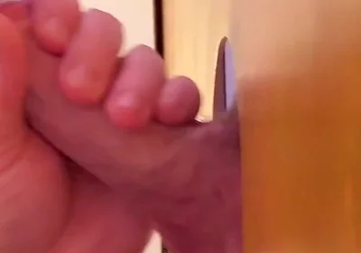 Hot Italian Cock at the Gloryhole - Sucked Dry with My Special Tongue Technique!