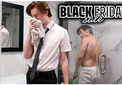 Skylar Finchh And Archie Paige - Missionary Boy Catches His Elder Sniffing His Boxers While Stroking His Cock