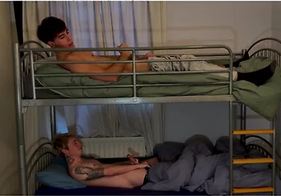 Stepbrothers Share A Bunk Bed And Experiment Ending In Rough Flip Fuck And Cumshot