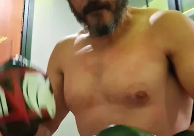 Gouine Wrestler - POV Muscle Worship Training Session