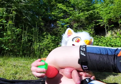 Twink Uses Carrot in His Ass
