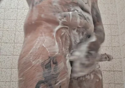 Thugged Out Mexican Jacking off in Showers