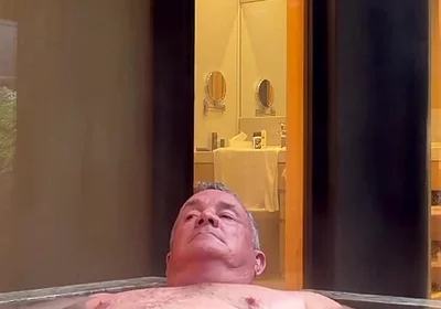 Stripping Down and Getting in the Hot Tub.