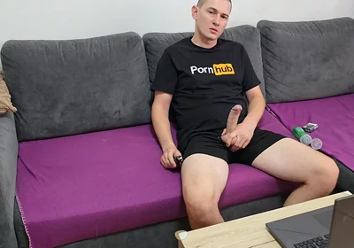 Horny Big Dick Guy - Hot Masturbation, Intense Orgasm and Massive Cumshot