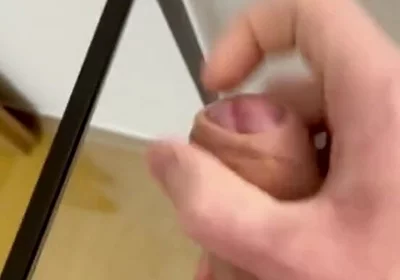 Fresh Cum on a Glass Table