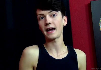 Slim Twink Benjamin on Set
