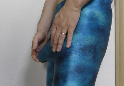 Blue Leggings Masturbation