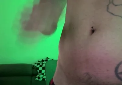 Morbid Curiosity, Alone, at Home Touching Himself with Semi-transparent Clothing