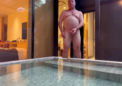 Some Fun in a Hot Tub in Fuji Japan