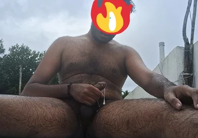 Mallu Man Nude Masturbation in Rain