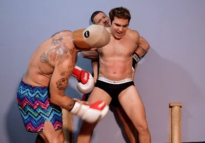 2x1 Hard Gutpunching and Ballbusting No Mercy