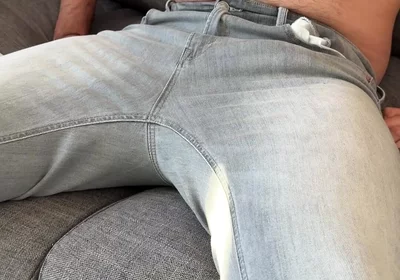 Big Cock in Skinny Jeans - Big Cumshot