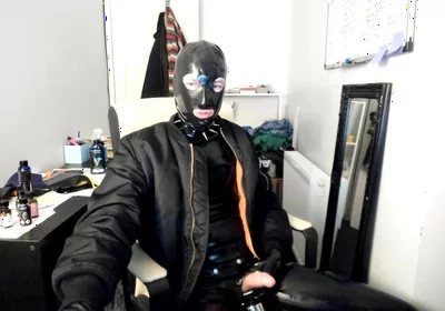 British rubber boy handjob