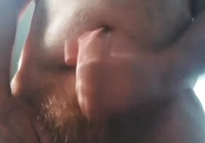 Big British Hairy Stepdaddy Bear Wanking with Cumshot