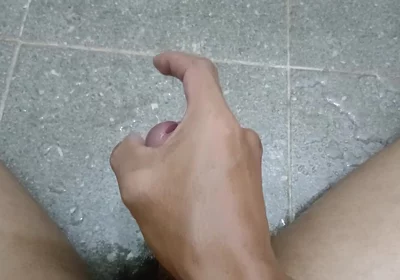 Ind Boy in Bathroom