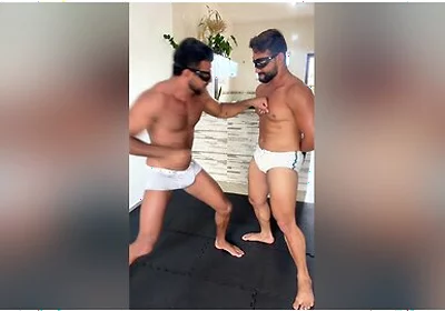 Tall Alpha Smashes Core: Intense Deep Gut Punching & Height Difference (extended)