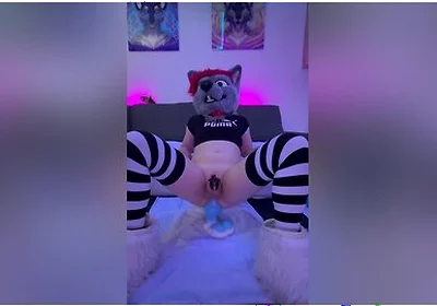 Horny Puppy Destroys His Hole With Xl Toys And Cums Hands Free