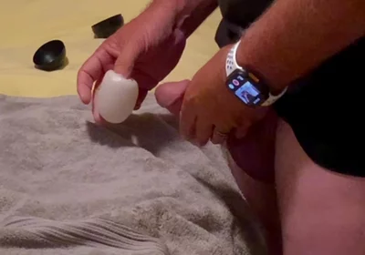 Straight Jack Into Mouth Toy Edging Cum Lube