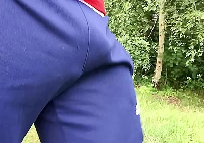 Walking Commando Swinging It and Then a Show off