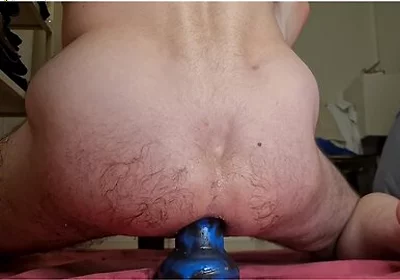 Extreme Anal Stretching With My Huge Blue Egg Plug