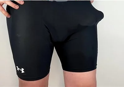Huge Cock Hands Free Anal Vibrator Cumshot In Tight Pants