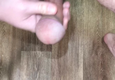 Kneeling Close-up Solo Masturbation at Home