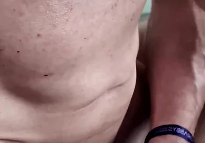 Coach Gives Massage to Hairy Rugby Player