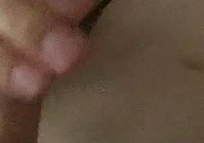 Twink Jerks off in His Bed and Cum on His Stomach