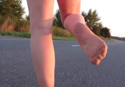 Walk in Tights on the Country Road
