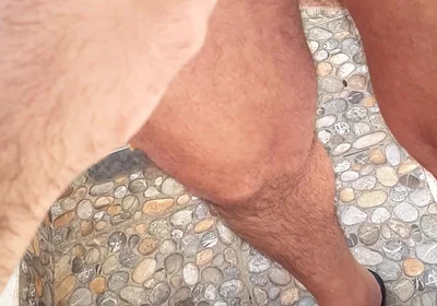 Feet and Dicks on the Balcony