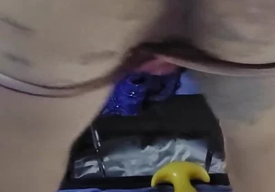 Butt slut ryan743 bounces on big dildo