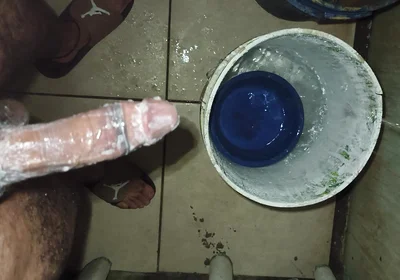 Hairy Skinny Man Masturbates in Pope's Shower While Not at Home